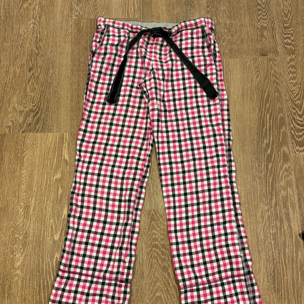Aerie plaid pajamas - Pink and Black Checkered